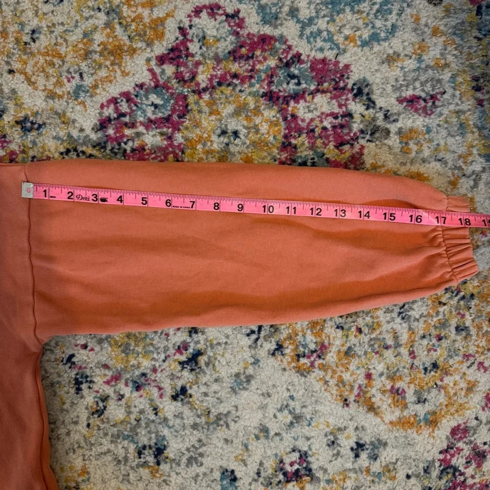 Elegantees Orange Women’s Hooded Sweater Tunic 100% Cotton Size Small - Picture 14 of 14